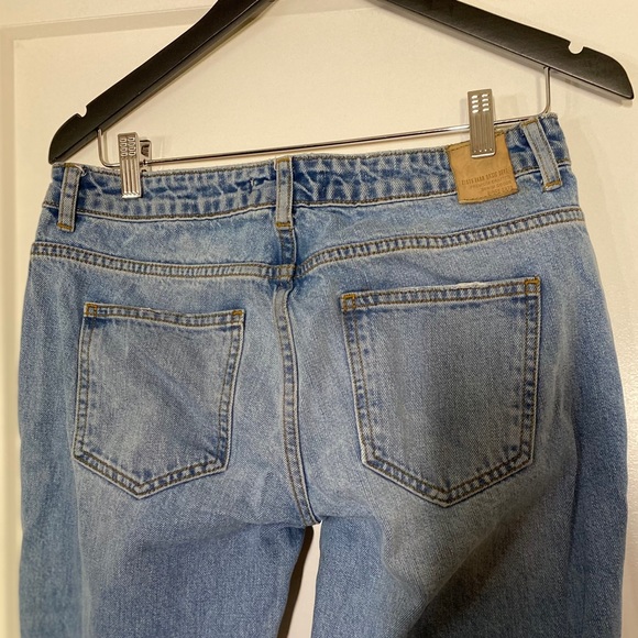Zara Boyfriend Cut Jeans with rhinestone studs - Picture 7 of 11